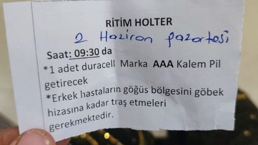 devlet-hastanesinde-‘holter’-cihazi-icin-hastadan-pil-istendi